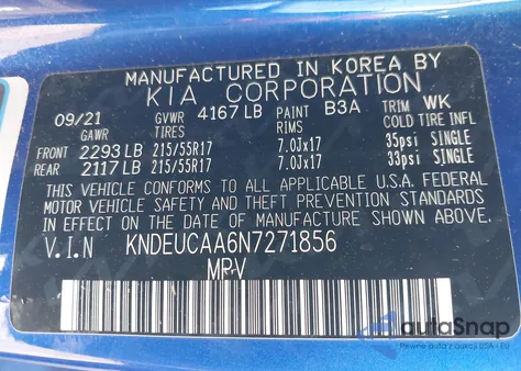 2022 Kia Seltos S из США, поврежденный, VIN KNDEUCAA6N7271856